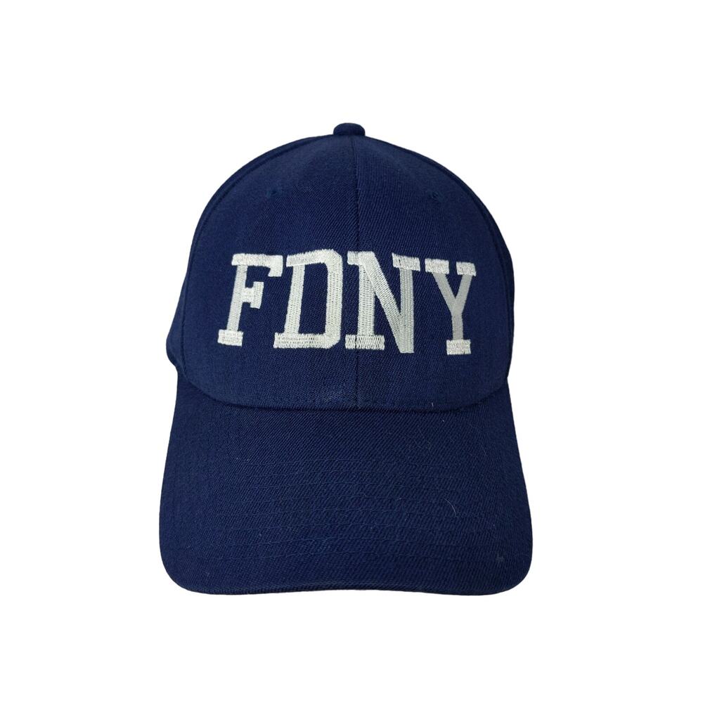 New York Fire Dept FDNY 9/11 Memorial Hat FlexFit Size S-M Blue Embroidered